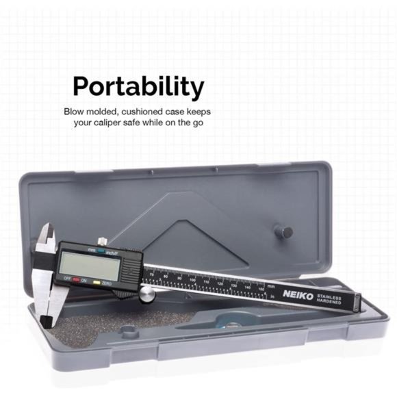 NEIKO 01407A Electronic Digital Caliper | 0-6 Inches | Stainless Steel - Picture 6 of 6